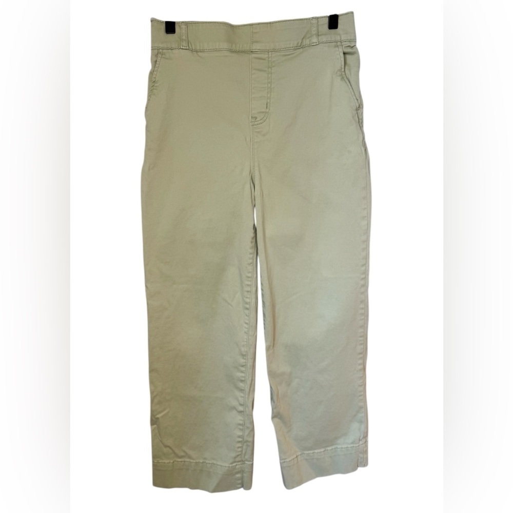 Telluride Clothing Company Women’s Olive Cropped Straight Leg Chino Pants Sz 6